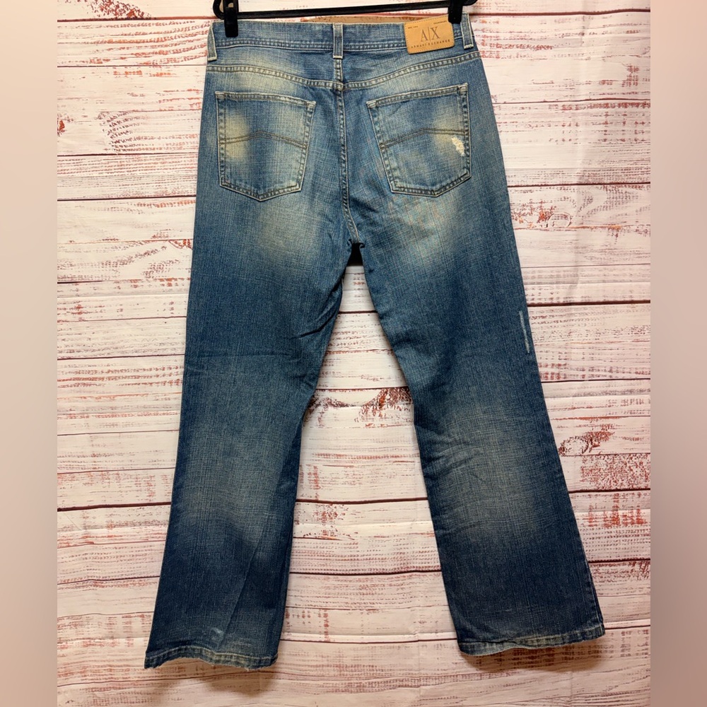 Armani Exchange Light Distressed Jeans